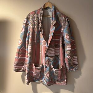 Vintage Chicos aztec oversized blazer